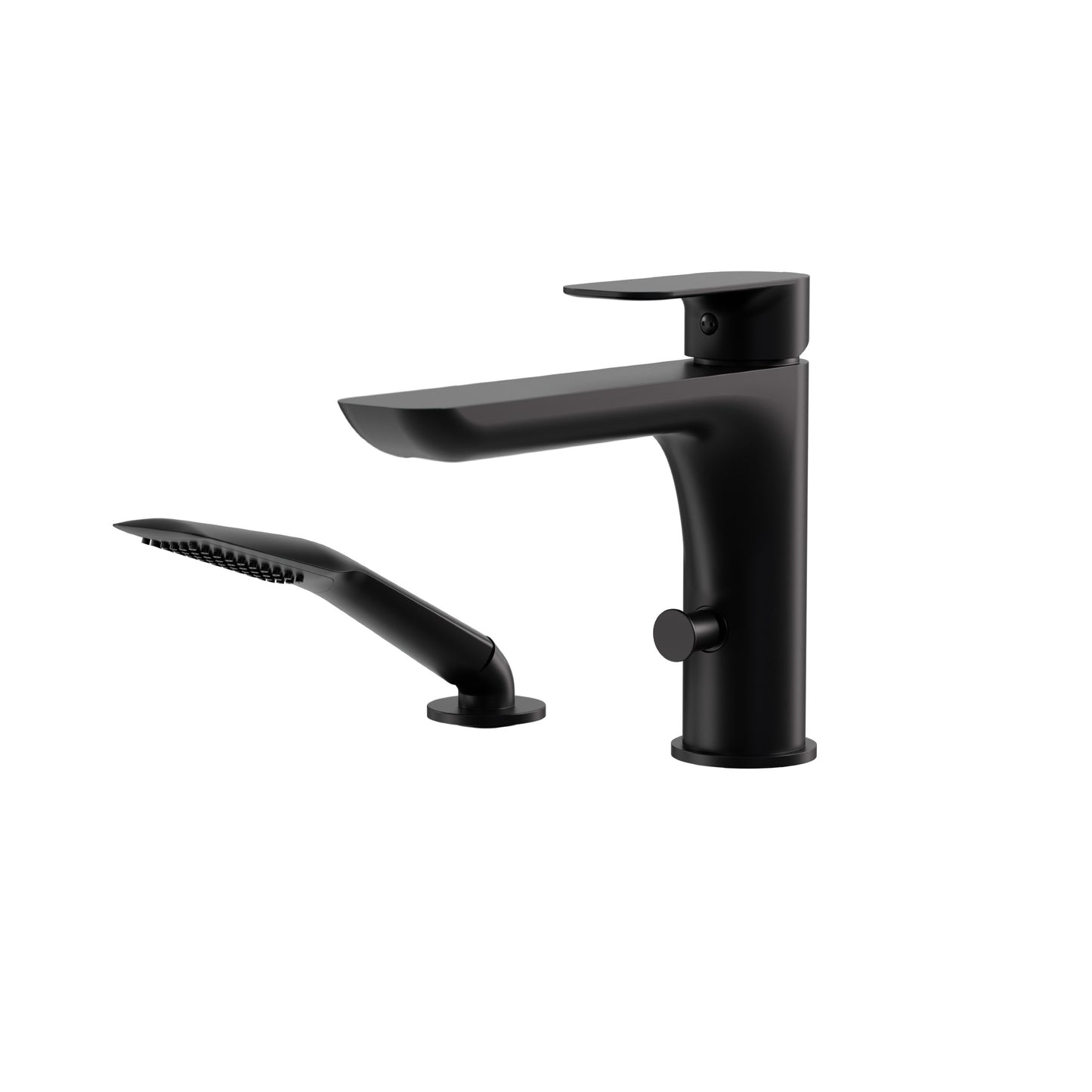 Must 2-piece Deckmount Tub Filler with Handshower – Electro Black