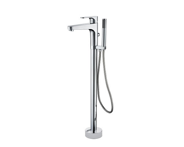 Single Handle Freestanding Tub Faucet with Hand Shower