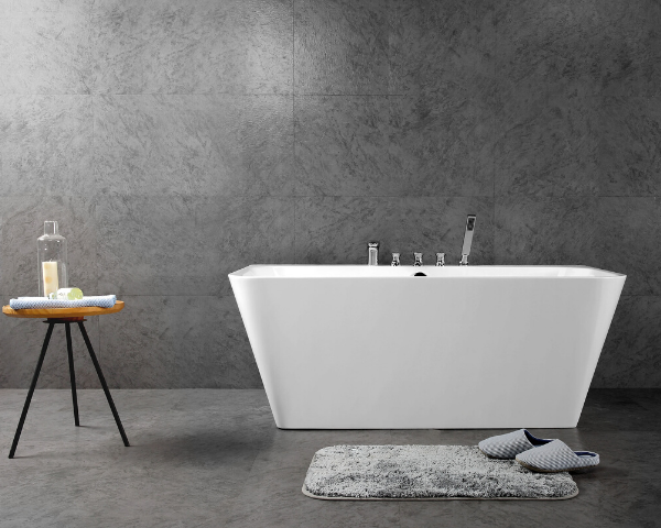 Freestanding Rectangular Tub, Acrylic