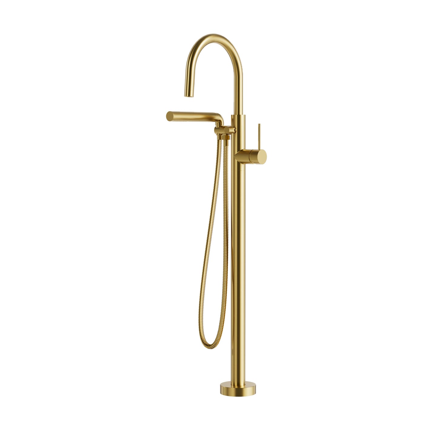 Umix Floormount Tub Filler with Handshower – Sunset PVD