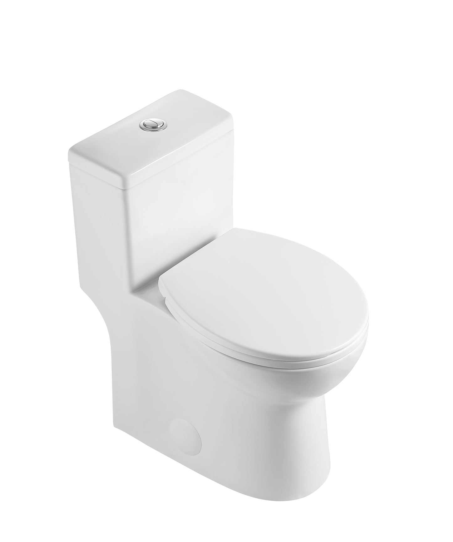 One-piece Dual-Flush Toilet for Small Space