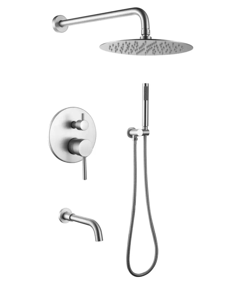 80436 Round Shower Faucet System - Polished Chrome