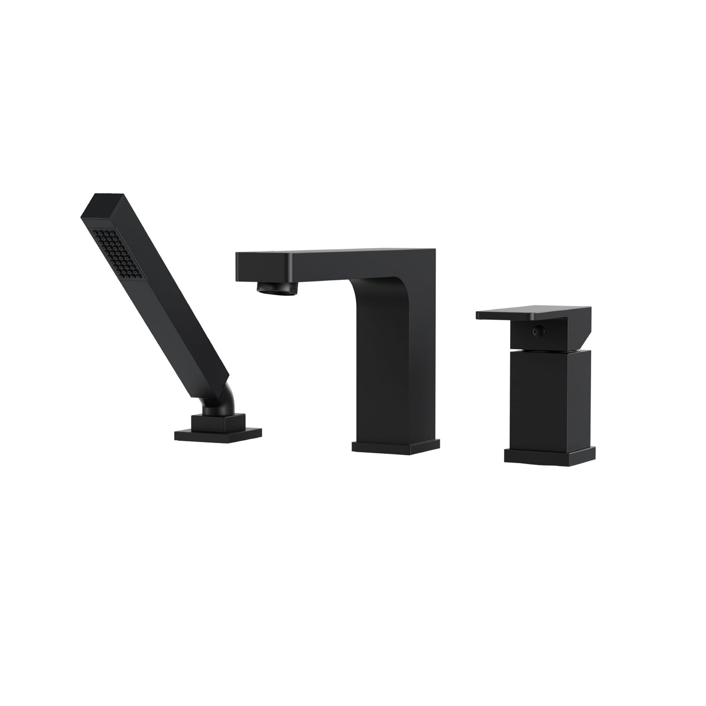 Madison 3-piece Deckmount Tub Filler with Handshower – Electro Black