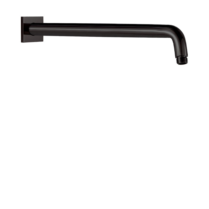 18" Wallmount Shower Arm with Square Flange - Electro Black