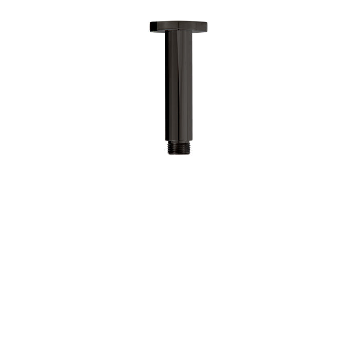4" Ceiling Arm with Round Flange - Electro Black