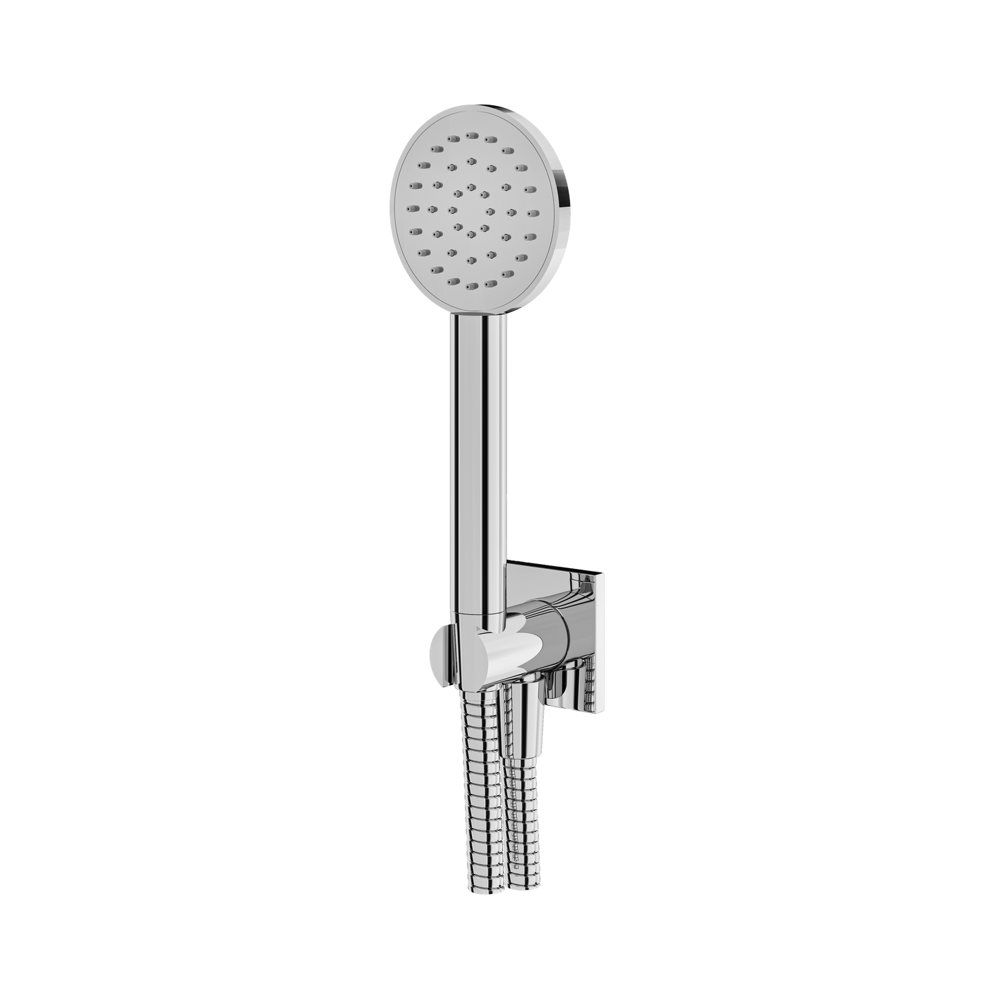 Aquabrass Round Handshower Set - Sq Flange