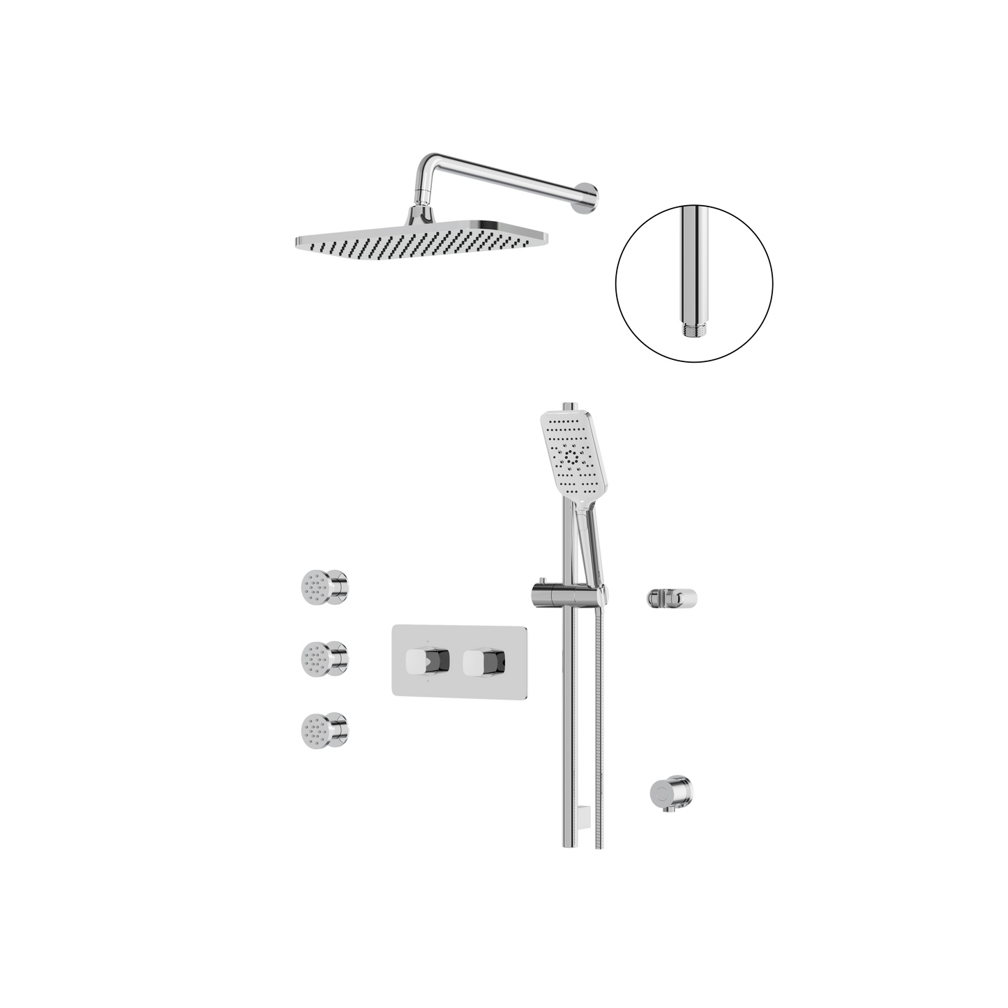 Aquabrass Inabox-03 Shower Faucet - 3 Way Shared