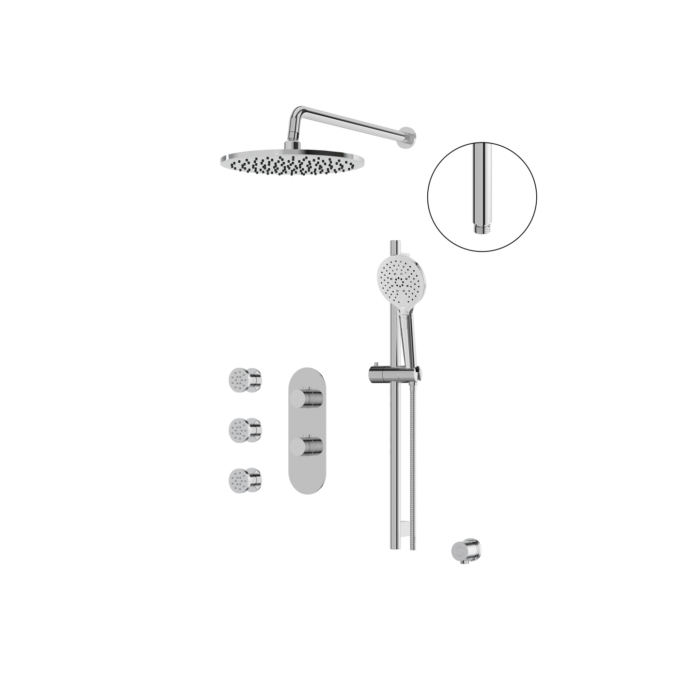 Aquabrass Shower Faucet- 3Way Shared