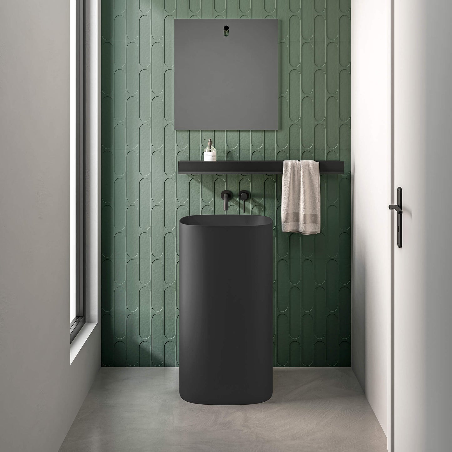 Ïo Free-standing Rectangular Basin 19"×15"