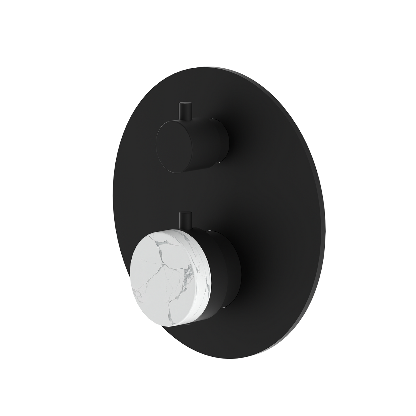 Kit de finition de douche thermostatique 2 voies Lauretta - BLACK LABEL