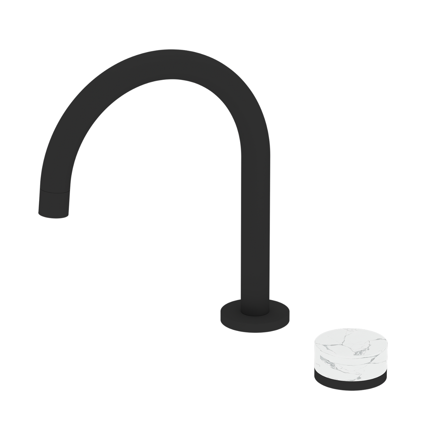 Robinet de lavabo écarté à 2 trous Lauretta - ÉTIQUETTE NOIRE