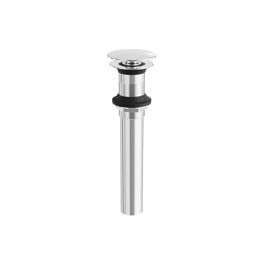 1-1/4" Round Press Pop-up Drain (No Overflow) – Polished Chrome