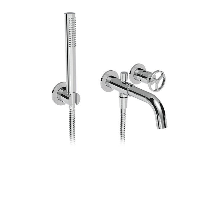 1840 Wallmount Tub Filler with Handshower