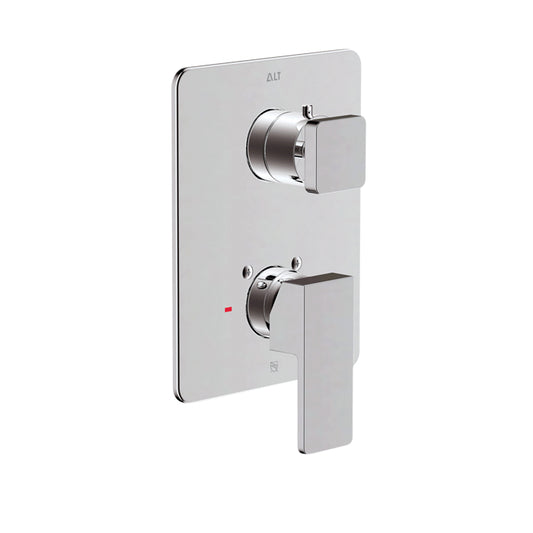 Riga Trim Set for Pressure Balance Valve – 3-way Diverter, Non-shared