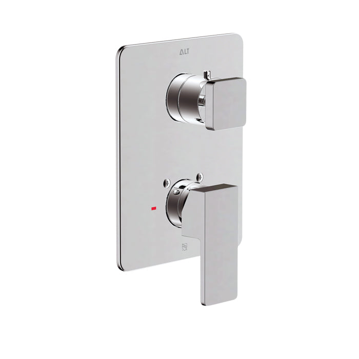 Riga Trim Set for Pressure Balance Valve – 3-way Diverter, Shared