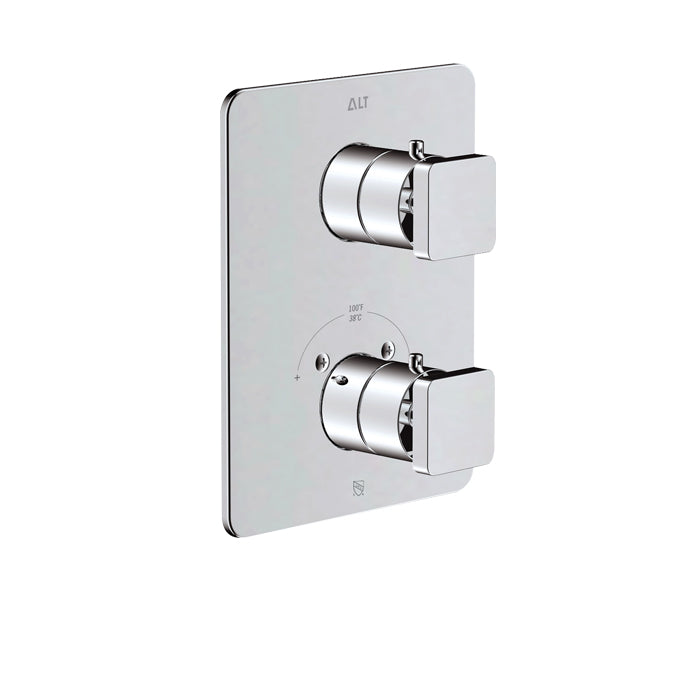 Riga Trim Set for Thermostatic Valve – 2-way Diverter, Non-shared