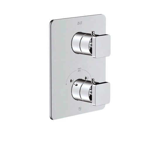 Riga Trim Set for Thermostatic Valve – 2-way Diverter, Non-shared