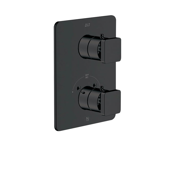 Riga Trim Set for Thermostatic Valve – 2-way Diverter, Shared