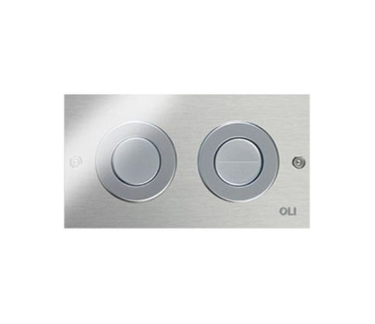 Mini Trend Pneumatic Flush Plate – Brushed Stainless Steel