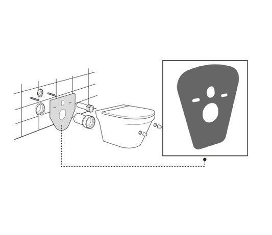 Acoustic Insulation for Wall-Hung Toilet and Bidet