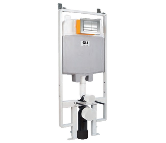 OLI74 Plus S90 Sanitarblock + RIA Chrome Flush Plate