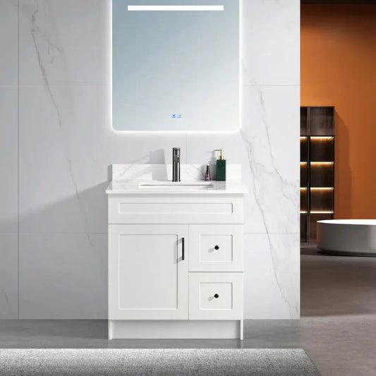 HDF Bathroom Vanity 30" - Drawers with Countertop
