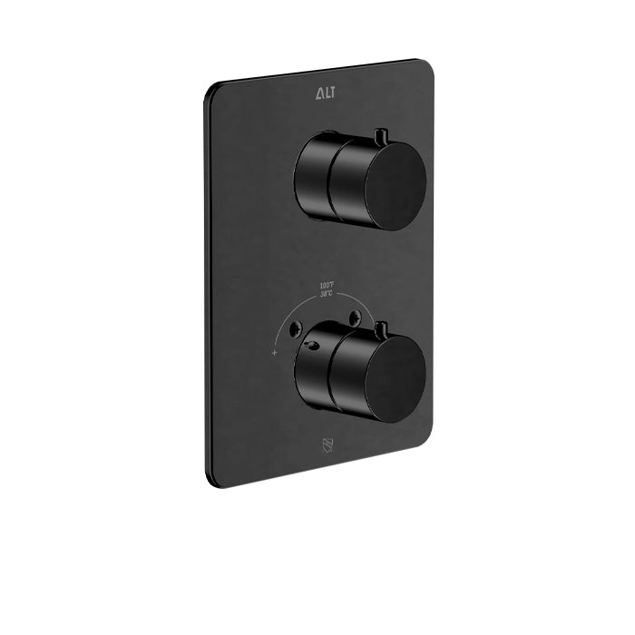 Via Dante Trim Set for Thermostatic Valve – 2-way Diverter, Non-shared