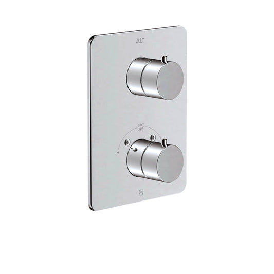 Via Dante Trim Set for Thermostatic Valve – 2-way Diverter, Shared