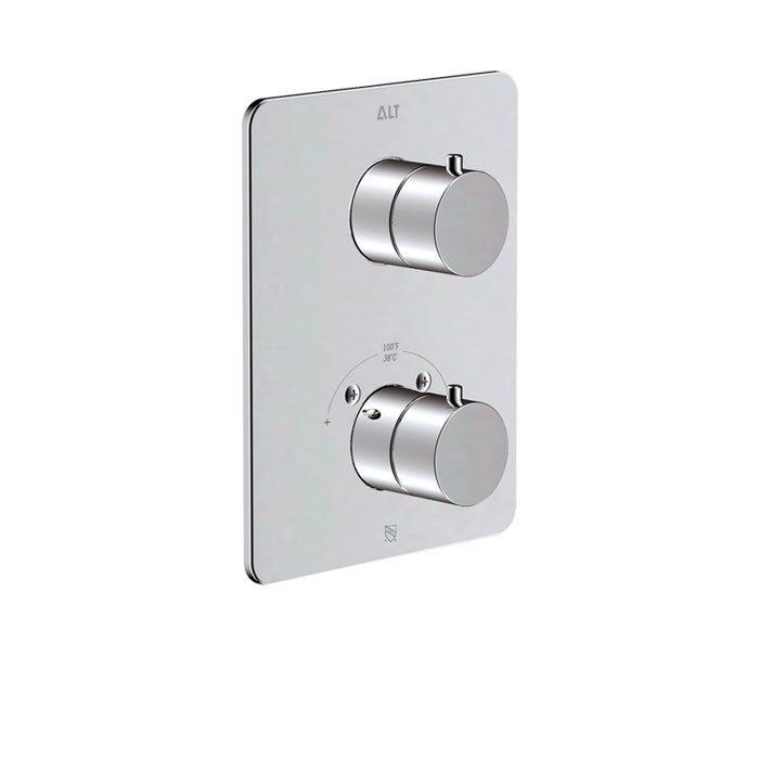 Via Dante Trim Set for Thermostatic Valve – 3-way Diverter, Shared