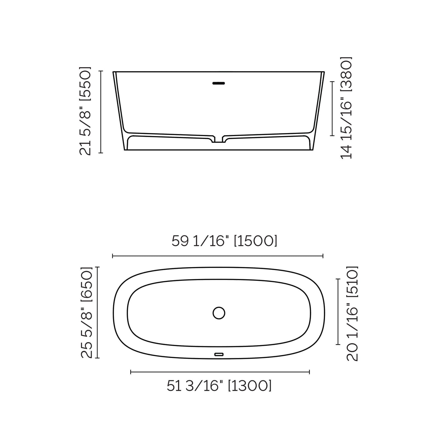Fiftynine Freestanding Bathtub specs