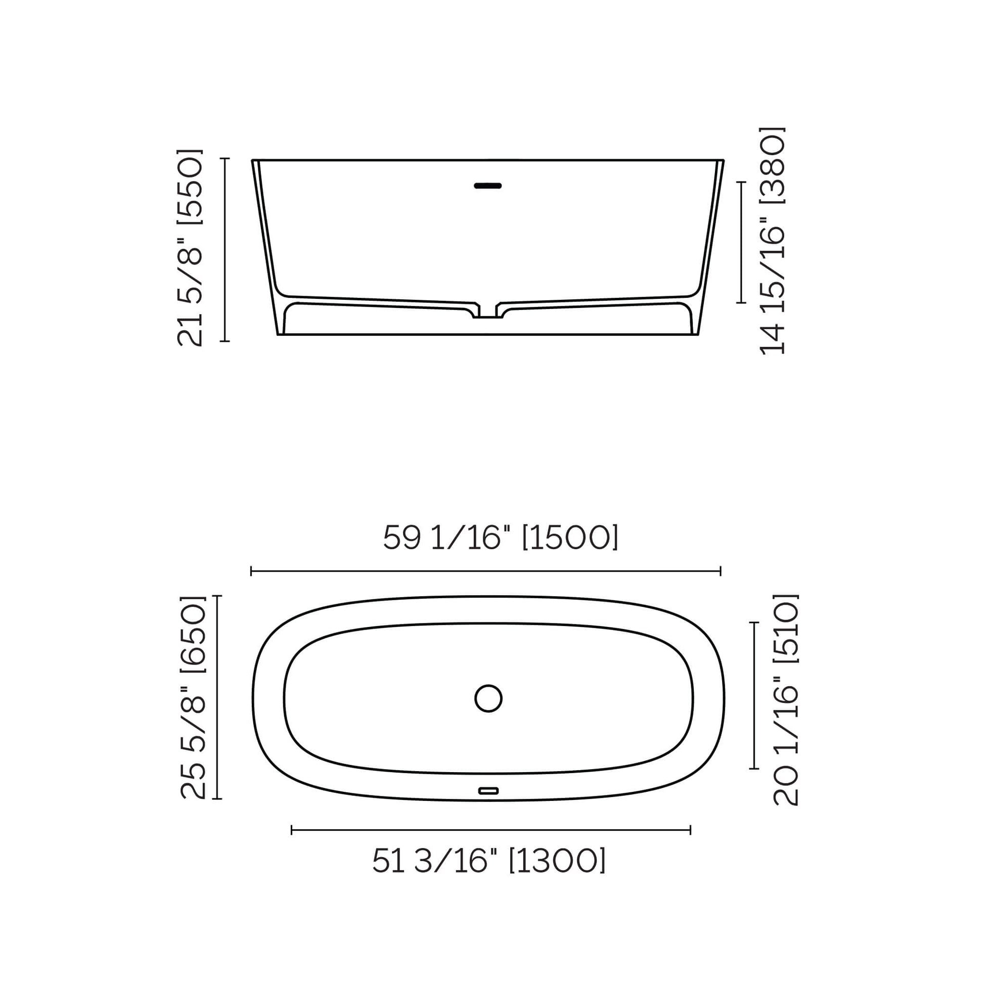 Fiftynine Freestanding Bathtub specs