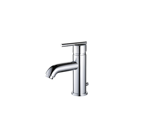 Classic Single Handle One Hole Vanity Sink Faucet, Drain Included