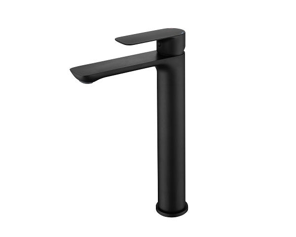 One Hole Vessel Sink Faucet with Rounded Corners