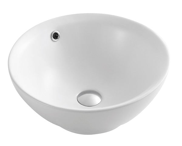 16.5in Round Porcelain Vessel Sink