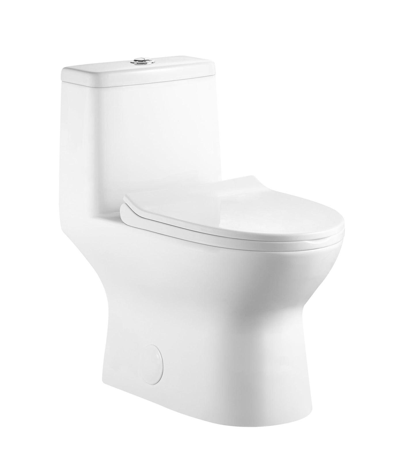 10in Installation from Finished Wall One-piece Toilet