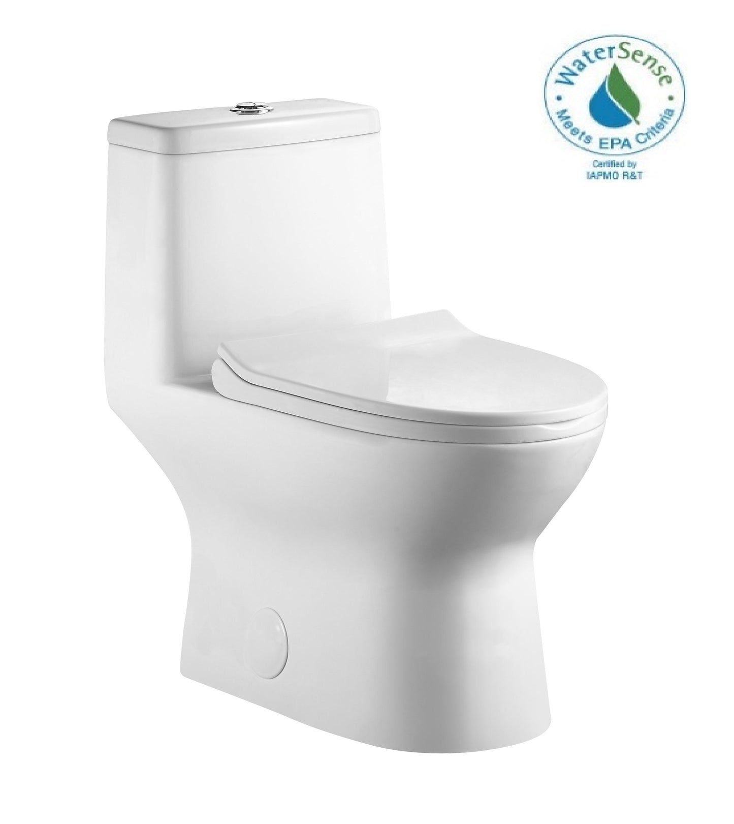 One-piece Dual-Flush Toilet