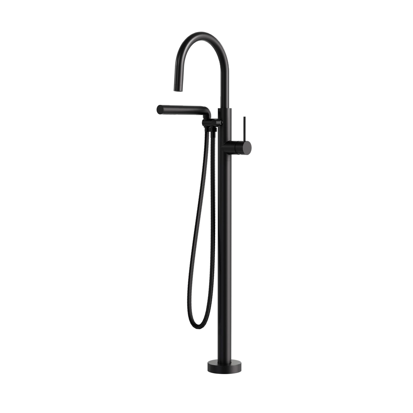 Umix Floormount Tub Filler with Handshower – Electro Black