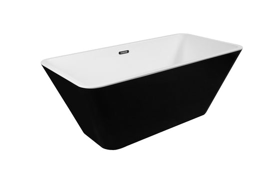Bain auto rect 60po noir