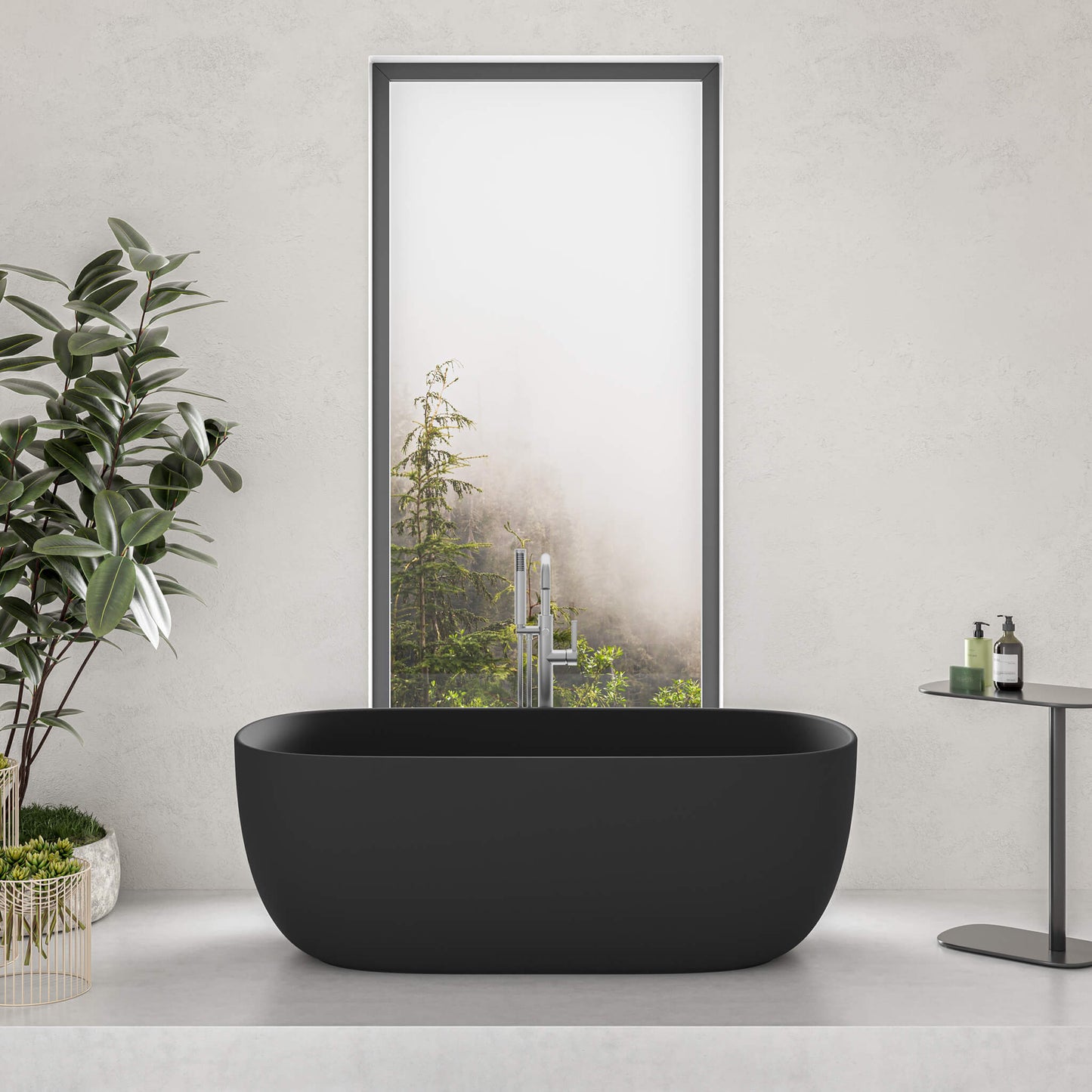 Side by Side Freestanding Bathtub