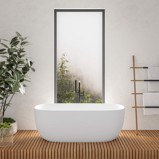 Side by Side Freestanding Bathtub - Grey Matte