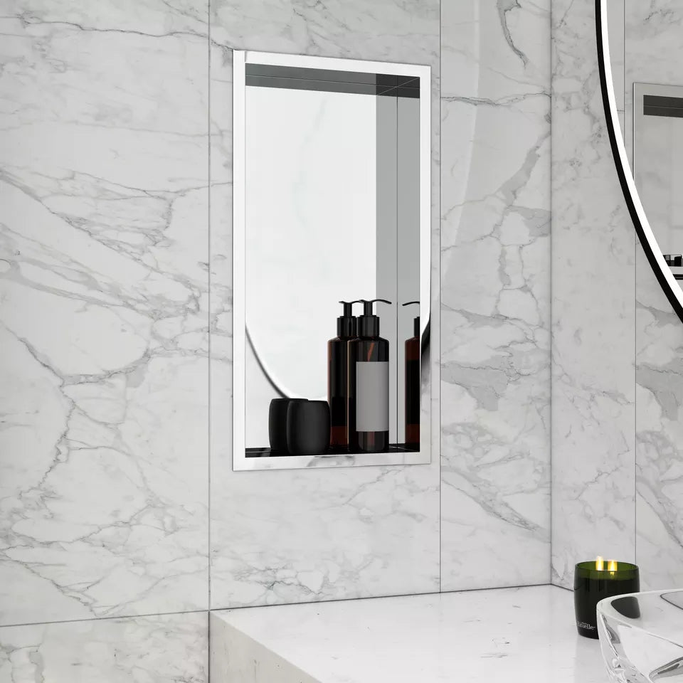 12x24 Shower Niche, Stainless Steel