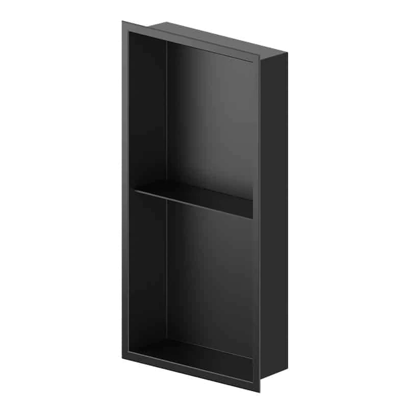12x24 Double Shower Niche, Stainless Steel