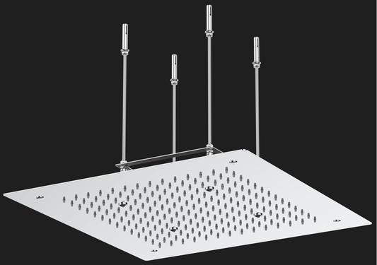 Tête pluie 20x20'' Carrée