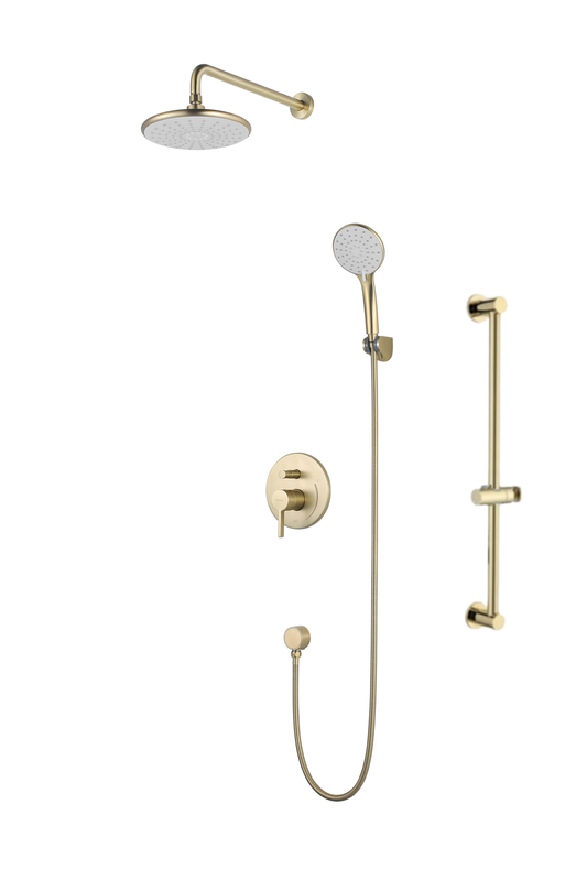 Kit Douche Or Rond mitigeur