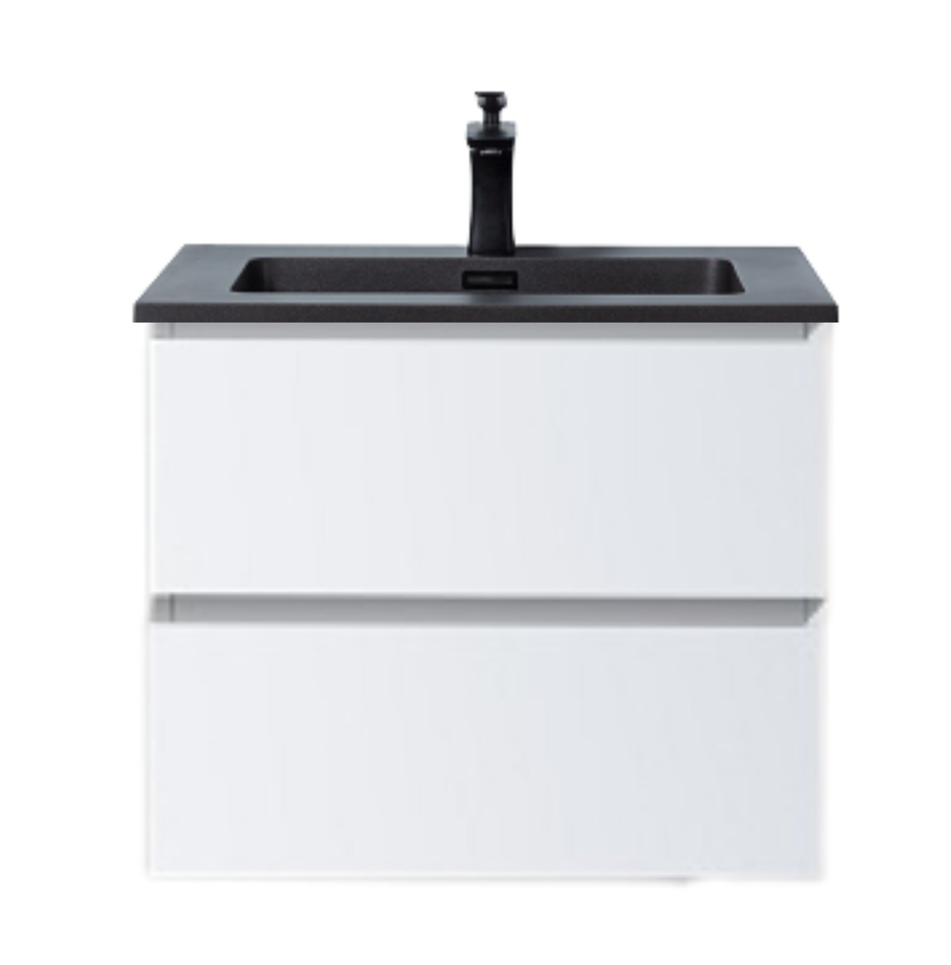 ANTHRACITE 48in Vanity with Black Sand Quartz Top
