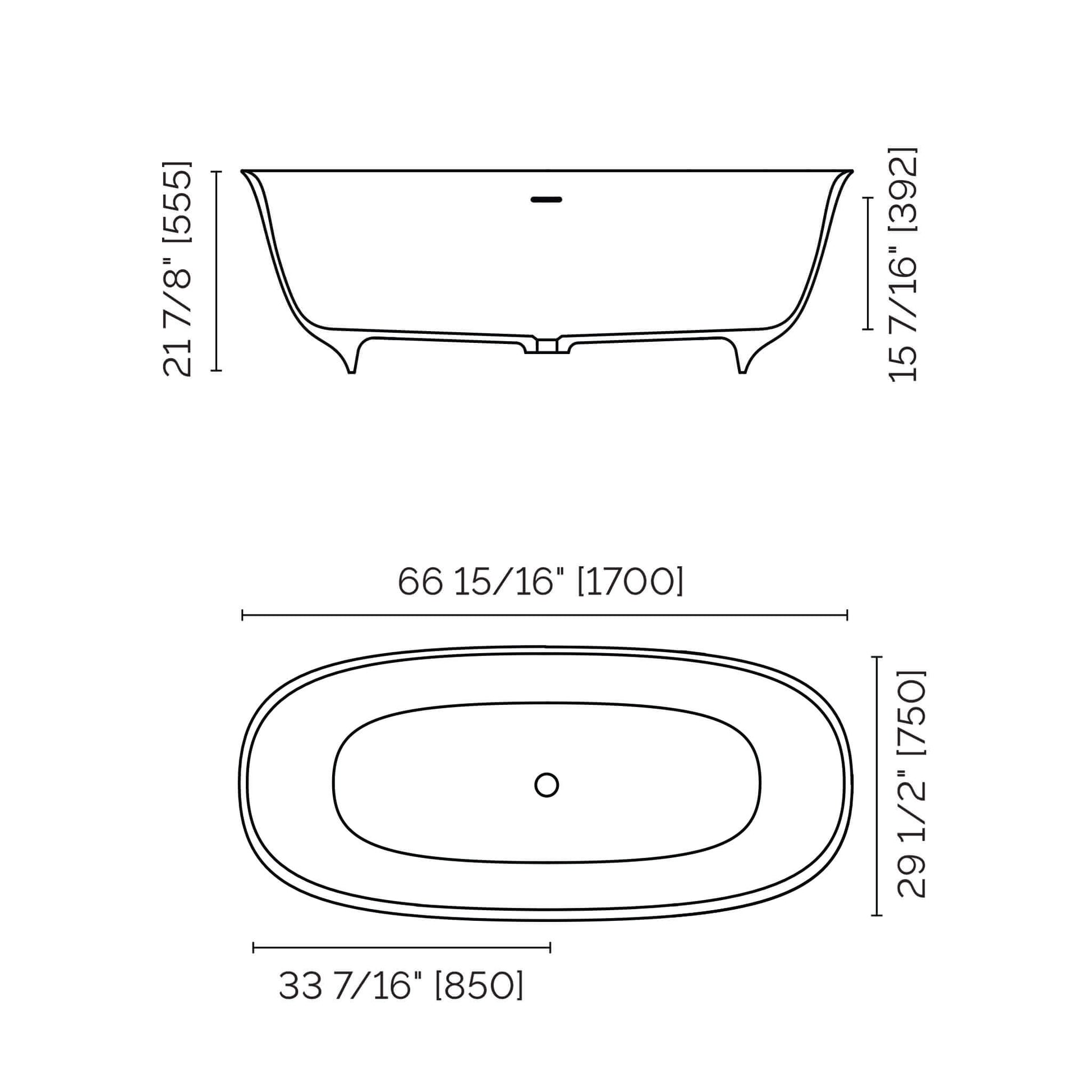 Termoli Freestanding Bathtub specs