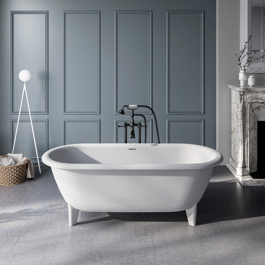 Elton Freestanding Bathtub - Grey Matte