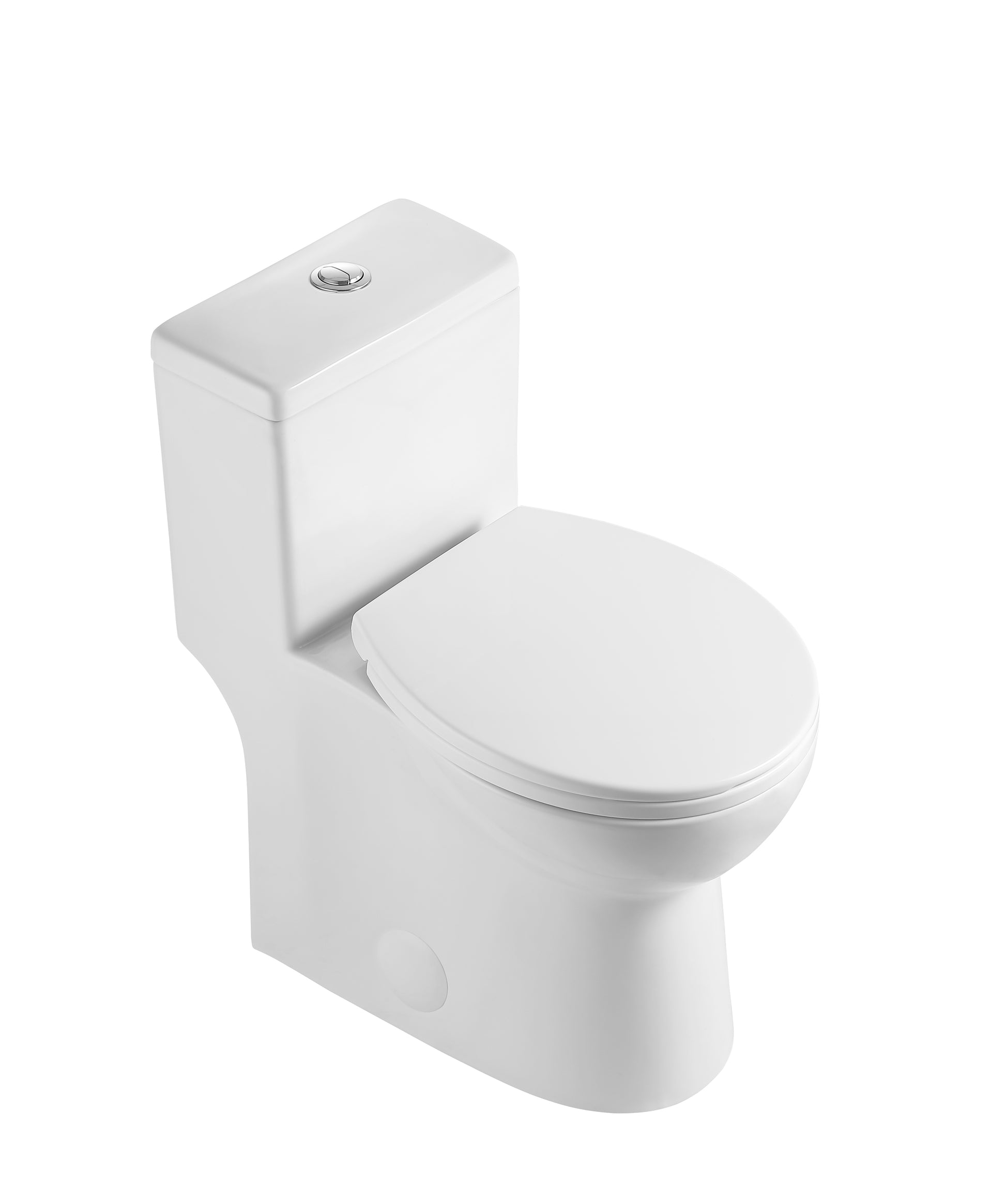 One-piece Dual-Flush Toilet for Small Space
