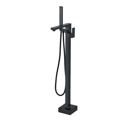 Square Freestanding Tub Faucet with Hand Shower