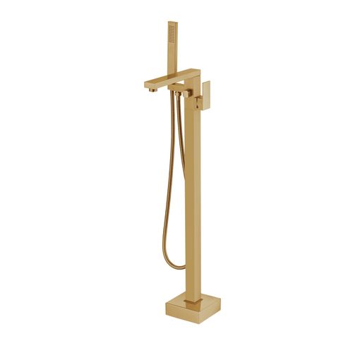 Square Freestanding Tub Faucet with Hand Shower